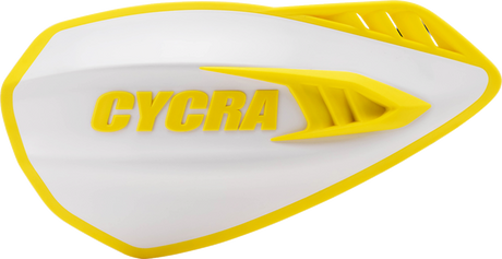 Cycra 1CYC-0056-234 Cyclone Handguards - White/Yellow | Off-Road