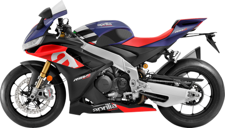 STOMPGRIP 55-14-0180B Tank Grips - Icon - Black - Aprilia - RSV4/Tuono '21-'25 | Street