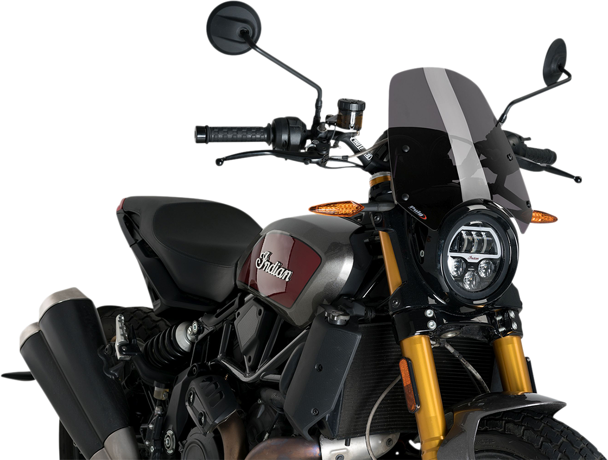 Puig Hi-Tech Parts 3834F New Generation Windscreen - Dark Smoke - FTR 1200 | Street