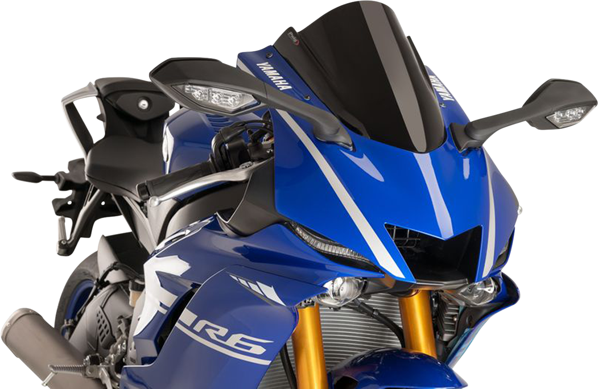 Puig Hi-Tech Parts 9723N Race Windscreen - 14-1/4" - Black - Yamaha | Street