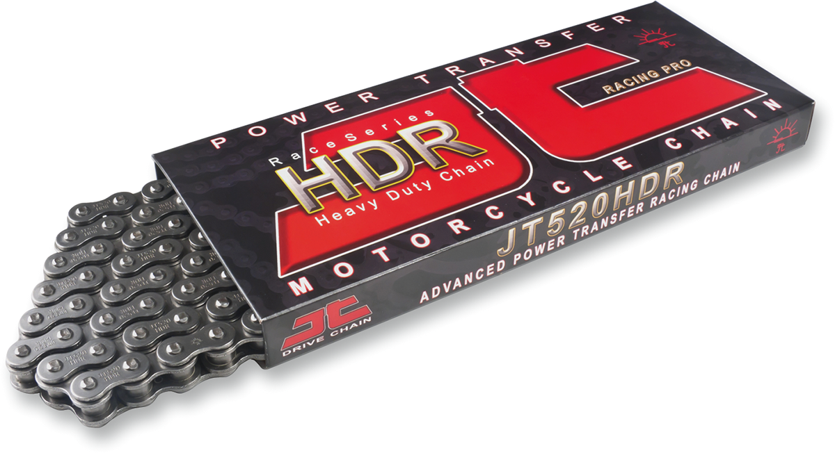 JT CHAINS JTC428HDR120SL 428 HDR - Heavy Duty Drive Chain - Steel - 120 Links | Adventure/ATV/UTV
