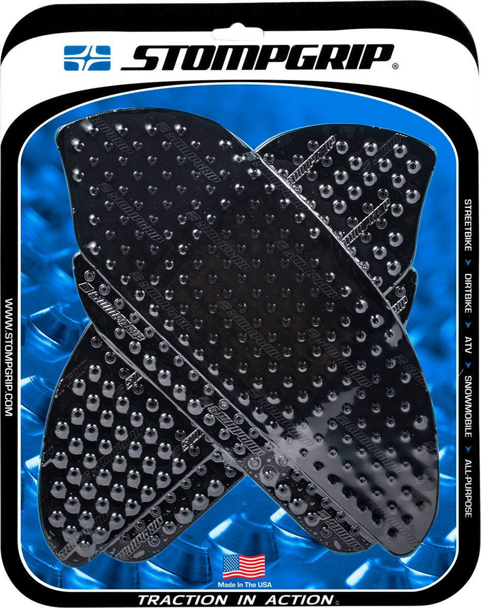 STOMPGRIP 55-10-0020B Tank Grips - Volcano - Black - Honda - CBR '07-'12 | Street