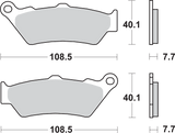 SBS HF Series Organic Base Brake Pads - 674HF (BMW / Ducati / Moto Guzzi / Victory / ZERO / Aprilia 1994–2024)