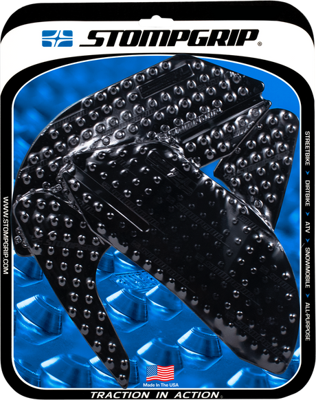 STOMPGRIP 55-10-0068B Tank Grips - Volcano - Black - Ducati - Panigale '12-'24 | Street