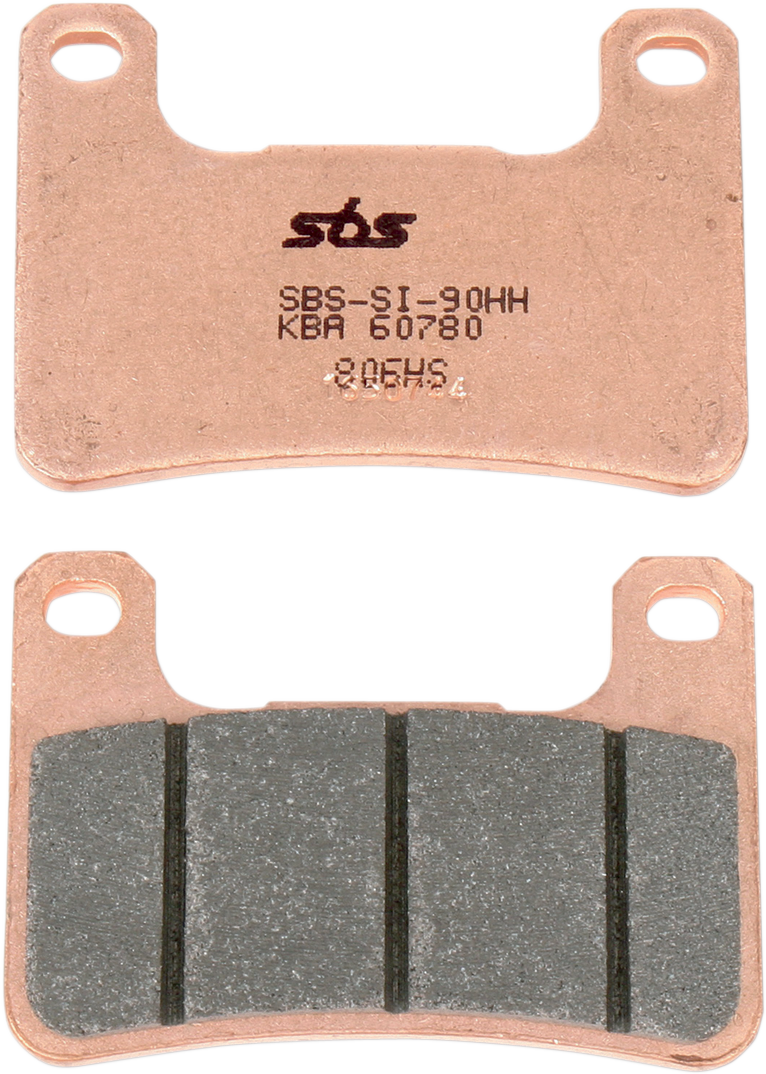 SBS HS Series Sintered Front Brake Pads - 806HS (Suzuki GSX-R600 / Kawasaki Ninja ZX-10R 2004–2026)