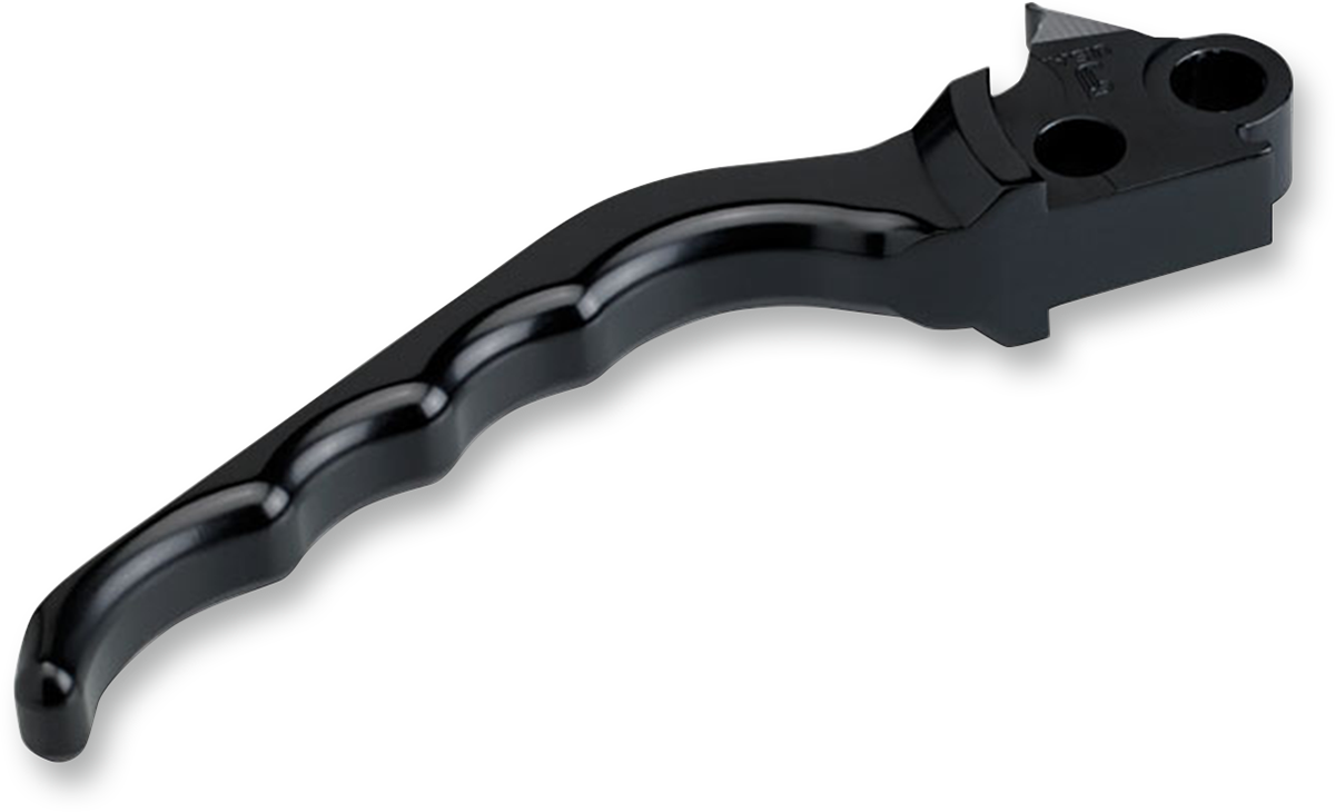 JOKER MACHINE 03-29BLK Billet Aluminum Brake Lever - Grooved - Black | Street