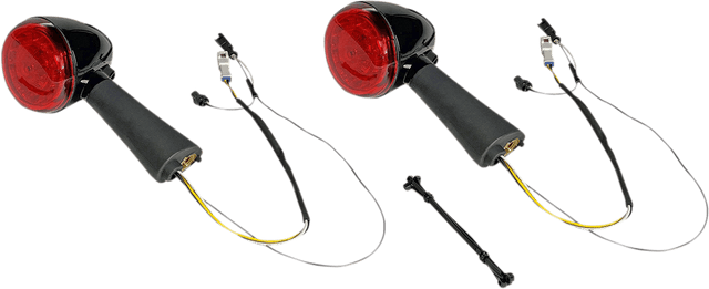 Custom Dynamics Rear LED Turn Signal Ringz - Black - Scout PB-SCOUT-RR-BR - Cycle City Outdoors