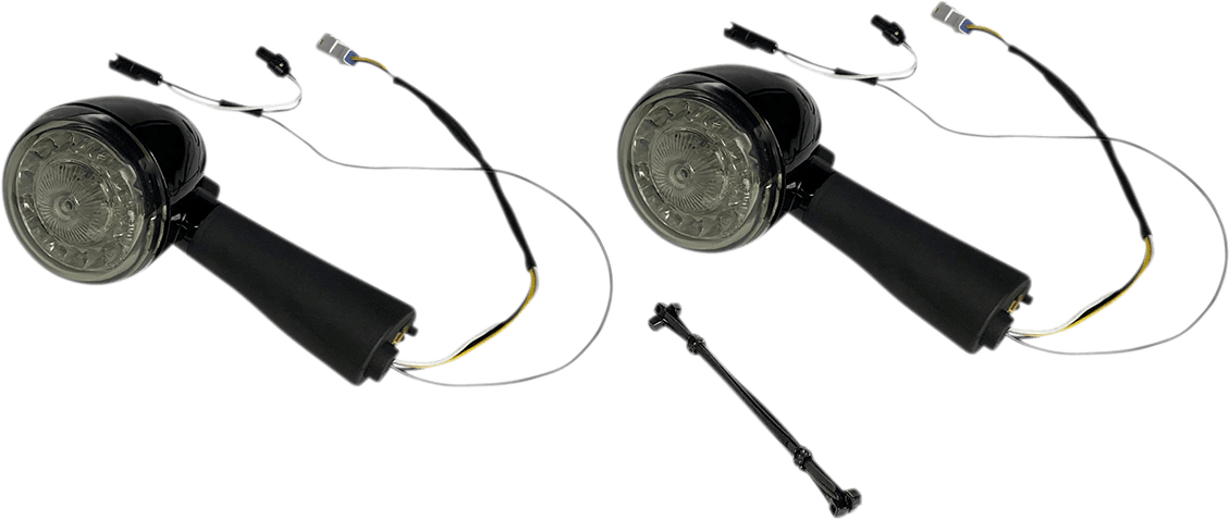Custom Dynamics Rear LED Turn Signal Ringz - Smoke - Scout PB-SCOUT-RR-BS - Cycle City Outdoors