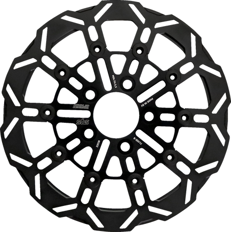 SBS Brake Rotor Designed by Kodlin, Rear - 7145E-B (Harley-Davidson FXDB Street Bob / FXDF Fat Bob / FLD Switchback 2004–2025)