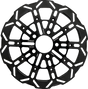SBS Brake Rotor Designed by Kodlin, Rear - 7145E-B (Harley-Davidson FXDB Street Bob / FXDF Fat Bob / FLD Switchback 2004–2025)