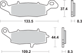 SBS HS Series Sintered Front Left Brake Pads - 705HS (Suzuki / Kawasaki / Victory 1995–2023)