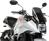 Puig Hi-Tech Parts 3737F Race Windscreen - 13" - Dark Smoke - YZF-R3 | Street