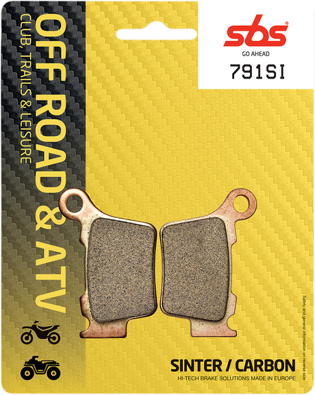 SBS Sintered Rear Brake Pads - 791SI (KTM / Husqvarna / Husaberg / Gas Gas / TM 2003–2024)
