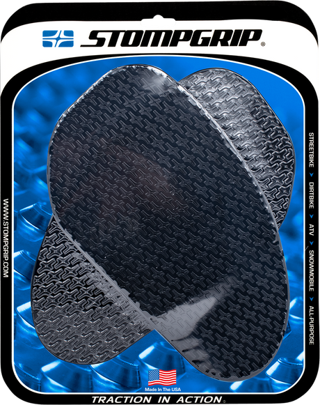 STOMPGRIP 50-14-0001B Tank Grips - Icon - Large - Black - Universal | Street