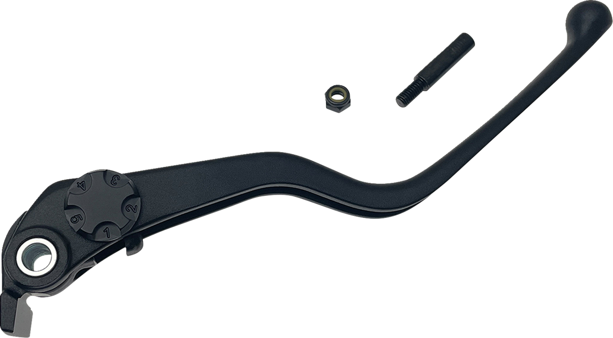 DRAG SPECIALTIES 0614-1928 Wide Blade Replacement Brake Lever - Black | Street