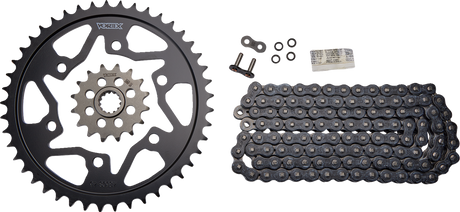 VORTEX CK6132 Chain and Sprocket Kit - WSS - Black - Yamaha YZF-R6 | Street