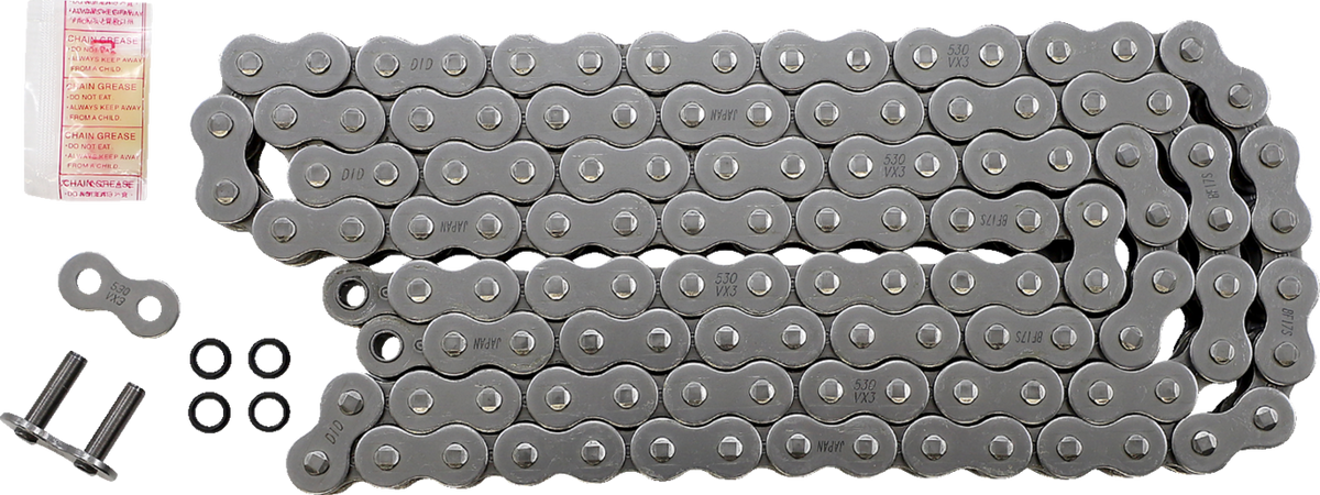 DID M530VX3X120ZB 530 VX3 - Drive Chain - 120 Links - Natural | Adventure/ATV/UTV