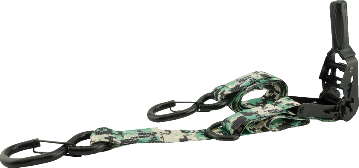 Erickson 05714 Tie-Down Straps - Ratchet - 1-1/4" x 8' - Digital Camo | ATV/UTV/Off-Road