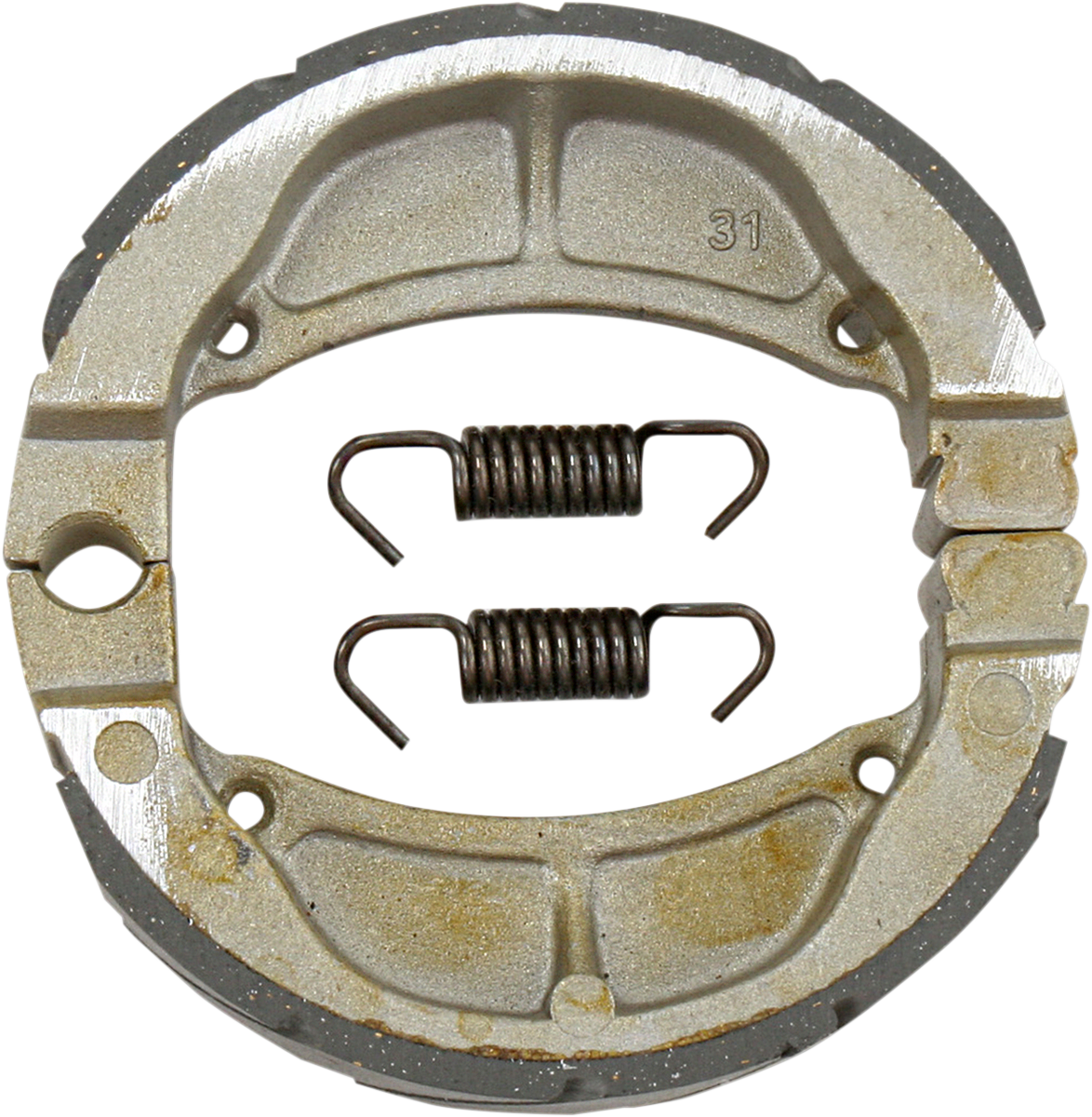 EBC "G" Grooved Organic Base Brake Shoes - 715G (Kawasaki KX60 / Suzuki DR-Z 110 1983–2025)