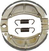 EBC "G" Grooved Organic Base Brake Shoes - 715G (Kawasaki KX60 / Suzuki DR-Z 110 1983–2025)
