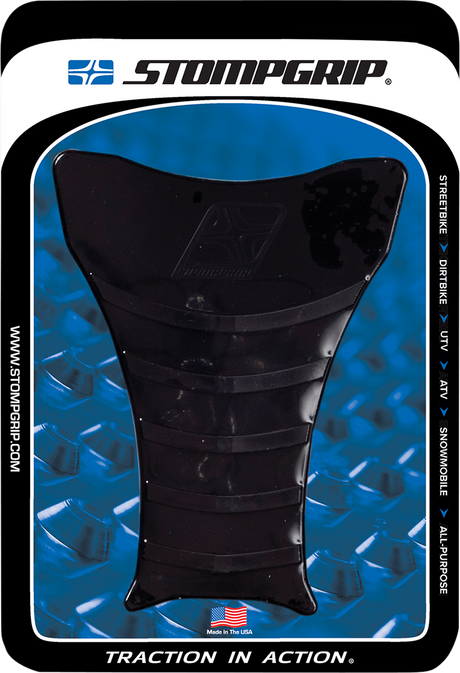 STOMPGRIP 51-01-2010B Tank Protector - Center - Ridge - Black - Universal | Adventure/Street
