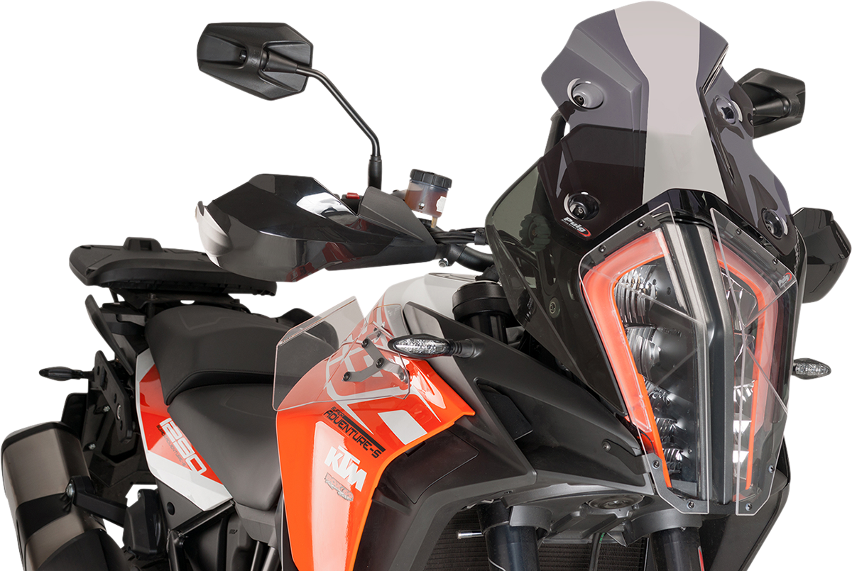 Puig Hi-Tech Parts 9716F Race Windscreen - 11-1/2" - Dark Smoke - KTM | Off-Road/Street