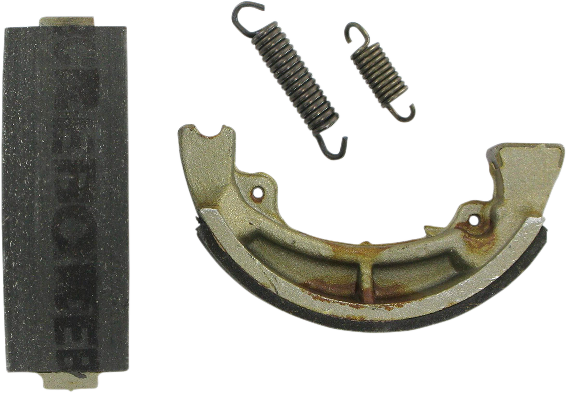EBC Smooth Organic Base Brake Shoes - 703 (Kawasaki KL 250 -D KLR / KE175 / KL250 1980–2005)