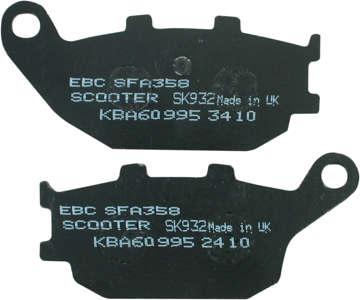 EBC SFA Series Organic Base Rear Brake Pads - SFA358 (Honda Reflex / NSS250 Reflex 2001–2007)