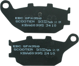 EBC SFA Series Organic Base Rear Brake Pads - SFA358 (Honda Reflex / NSS250 Reflex 2001–2007)
