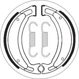 SBS Smooth Organic Base Brake Shoes - 2028 (Yamaha / Polaris / Adly Moto / Lambretta / Keeway 1979–2020)