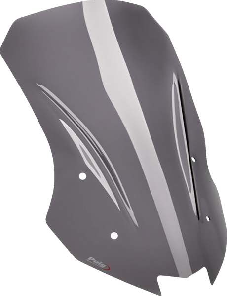 Puig Hi-Tech Parts 21393F Touring Windscreen - 18-5/8" - Dark Smoke - KLR 650 | Street