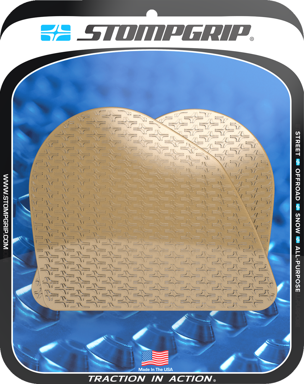 STOMPGRIP 55-14-0198C Tank Grips - Icon - Clear - Ducati - DesertX '22-'25 | Street