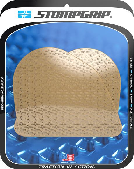 STOMPGRIP 55-14-0198C Tank Grips - Icon - Clear - Ducati - DesertX '22-'25 | Street