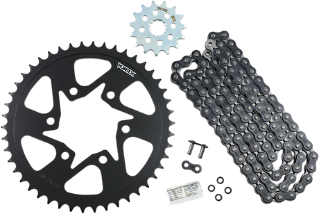 VORTEX CK6394 Chain and Sprocket Kit - WSS - Black - Kawasaki Z650/RS | Street