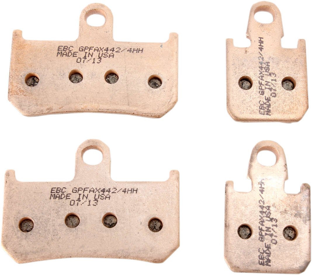EBC GPFAX-HH Series Sintered Front Brake Pads - GPFAX442/4HH (Yamaha YZF-R1 2007–2014)