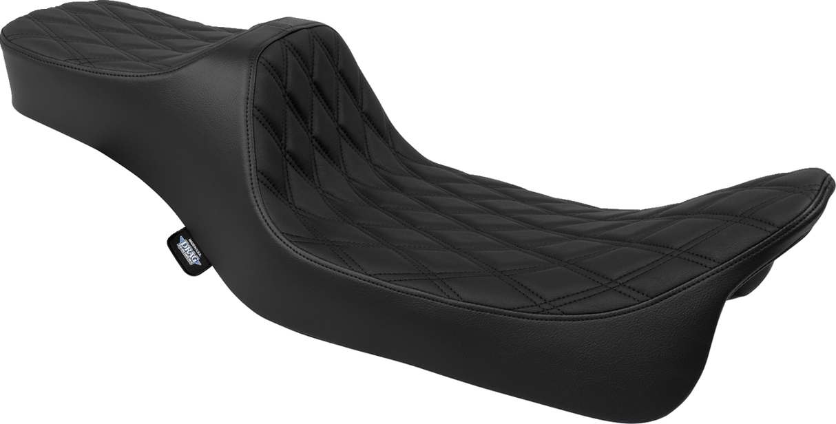 DRAG SPECIALTIES Predator III Seat - Extended Reach - Smooth - FLH/FLT '08-'24 4687A