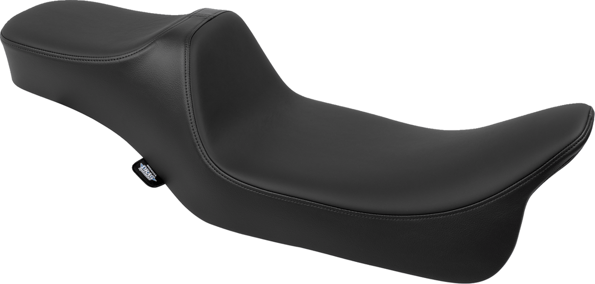 DRAG SPECIALTIES Predator III Seat - Extended Reach - Smooth - Black Solar Leather - FLH/FLT '08-'24 4687E