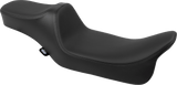 DRAG SPECIALTIES Predator III Seat - Extended Reach - Smooth - Black Solar Leather - FLH/FLT '08-'24 4687E