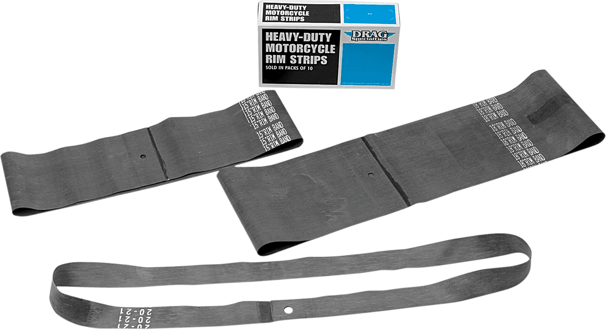 DRAG SPECIALTIES Rim Strip - 15" x 5" - Center Valve Hole - 10 Pack 17-6770CS-BX-80