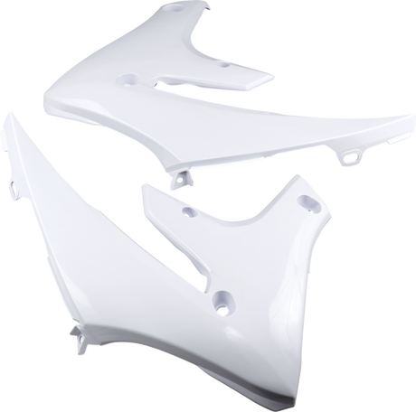 Cycra 1CYC-1784-42 PowerFlow Shrouds - White - Yamaha - YZ/WR '18-'24 | Off-Road
