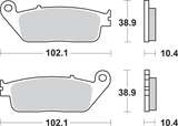 SBS Sintered Rear Brake Pads - 654LS (Honda ST1100 1990–2002)