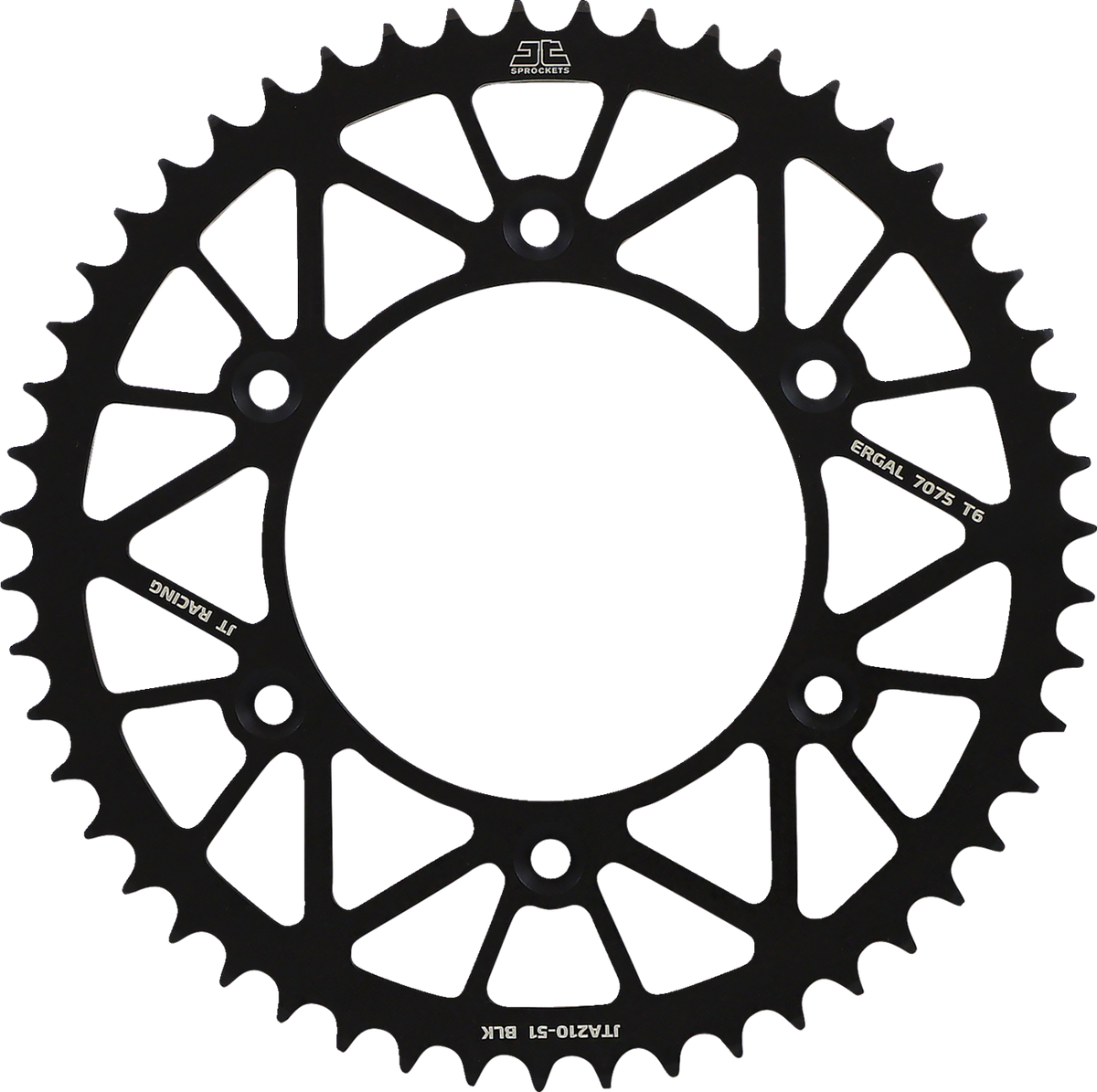JT SPROCKETS JTA210.51BLK Rear Sprocket - Honda - Black - 51 Tooth | Off-Road/Street