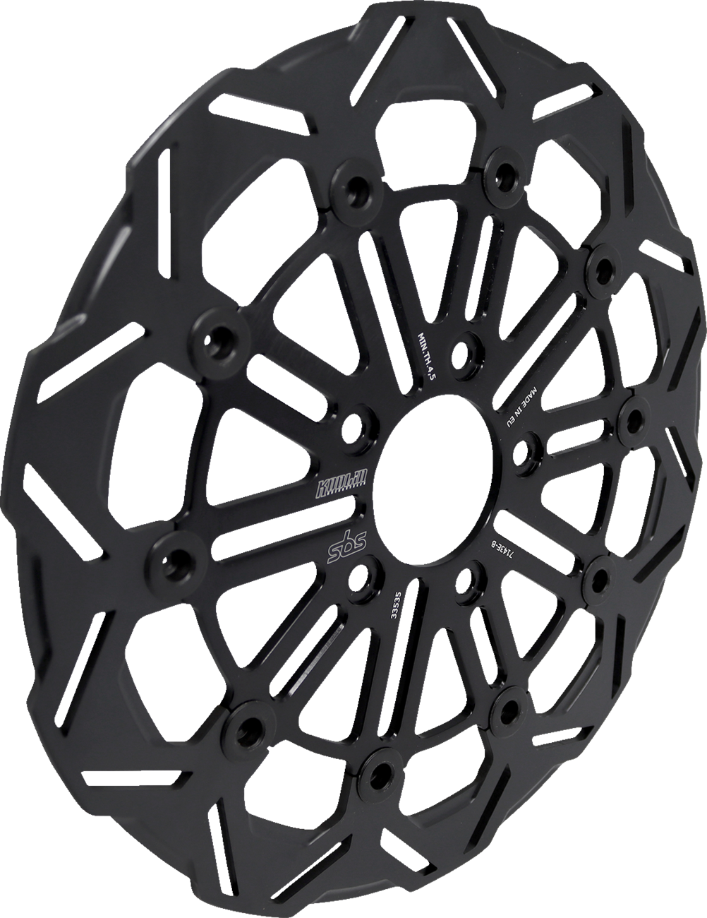 SBS Brake Rotor Designed by Kodlin, Front - 7143E-B (Harley-Davidson 2006–2025)