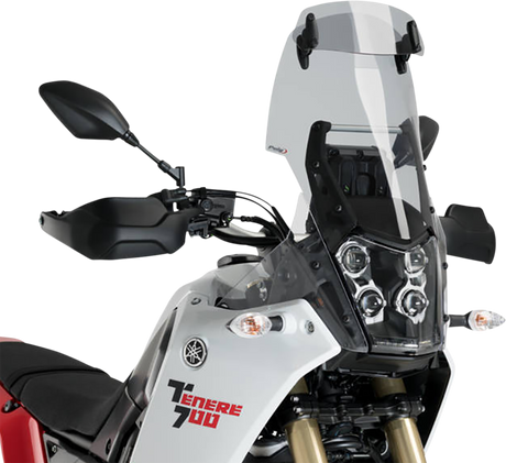 Puig Hi-Tech Parts 3728H Touring Windscreen w/Visor - Smoke - Tenere 700 | Street