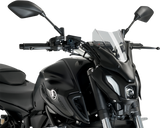 Puig Hi-Tech Parts 20618H New Generation Windscreen - 12-1/2" - Smoke - MT-07 | Street