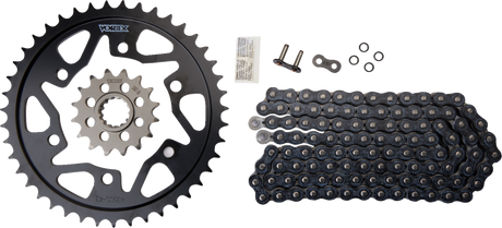 VORTEX CK6447 Chain and Sprocket Kit - WSS - Black - Yamaha FZ/MT-07/XSR700 | Street
