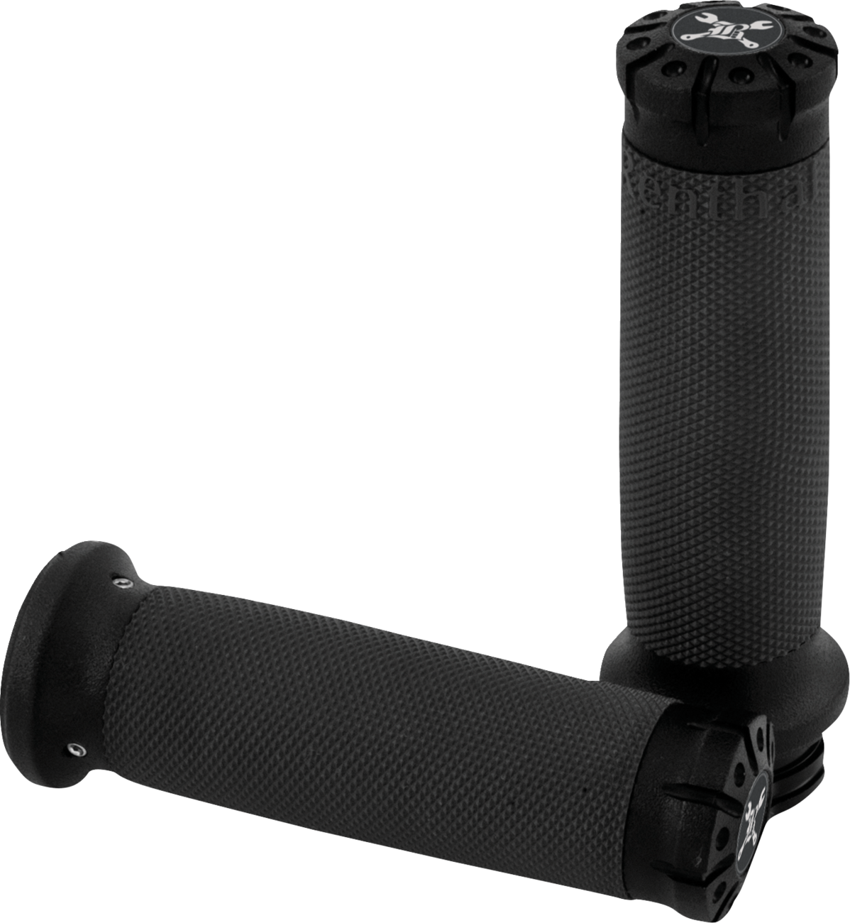 Burly Brand B16-1008TB Hawk Grips - Dual Cable - Black Textured | Street