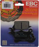EBC FA Series Organic Base Front Brake Pads - FA691 (Honda Super Cub / Kawasaki Z125 PRO 2017–2024)