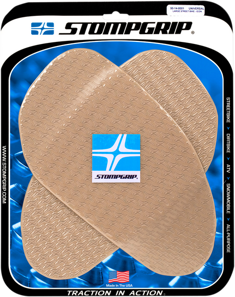 STOMPGRIP 50-14-0001C Tank Grips - Icon - Large - Clear - Universal | Street