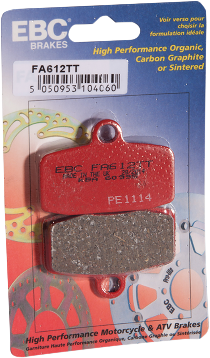 EBC FA-TT Series Semi-sintered Front Brake Pads - FA612X (KTM / Sherco / Husqvarna 2012–2023)